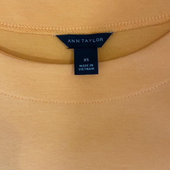 Ann Taylor Sorrento Orange Eyelet Hem Top - Picture 7 of 7